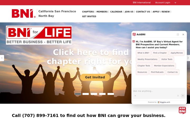 Screenshot of bnisfbay.com