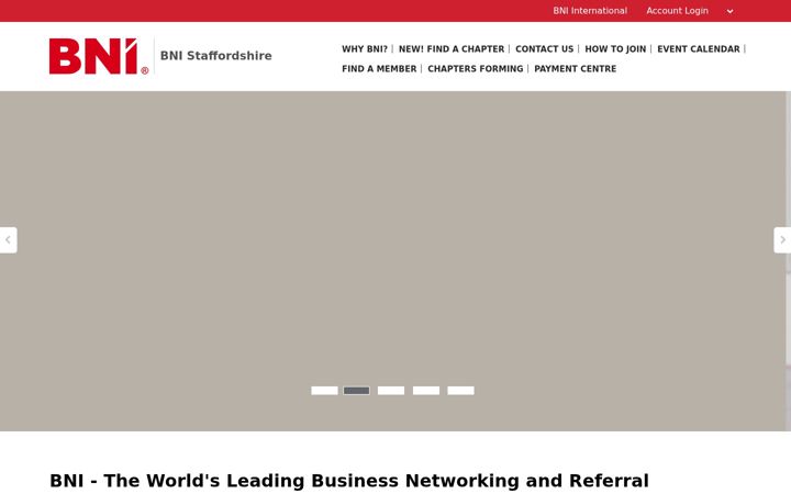 Screenshot of bnistaffordshire.co.uk