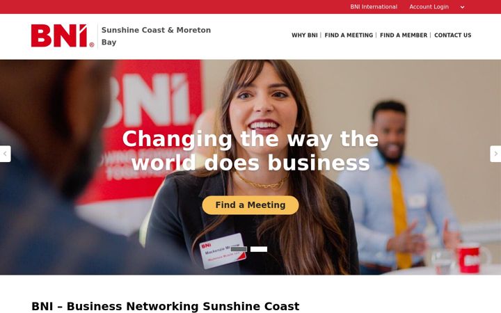 Screenshot of bnisunshinecoast.com.au