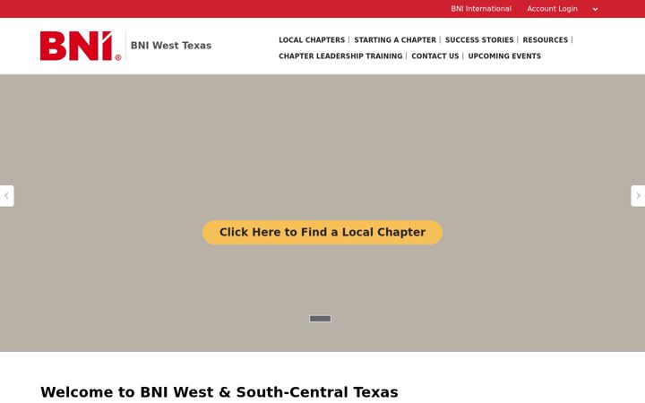 Screenshot of bniwesttexas.com