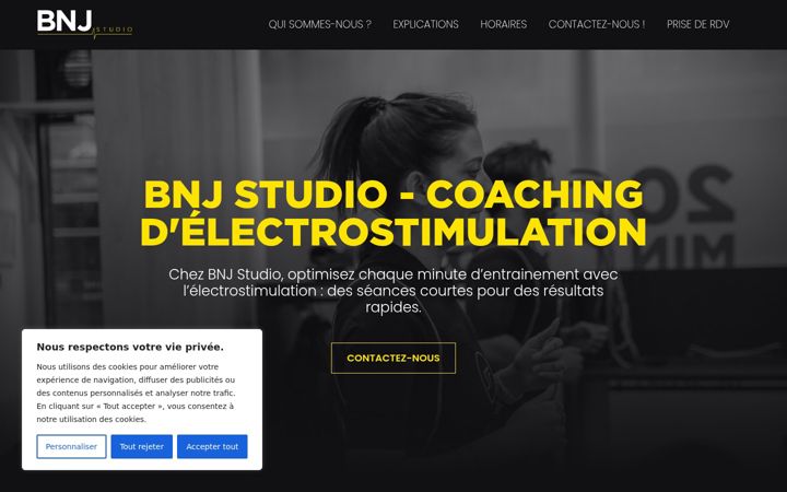 Captură de ecran a bnjstudio.fr