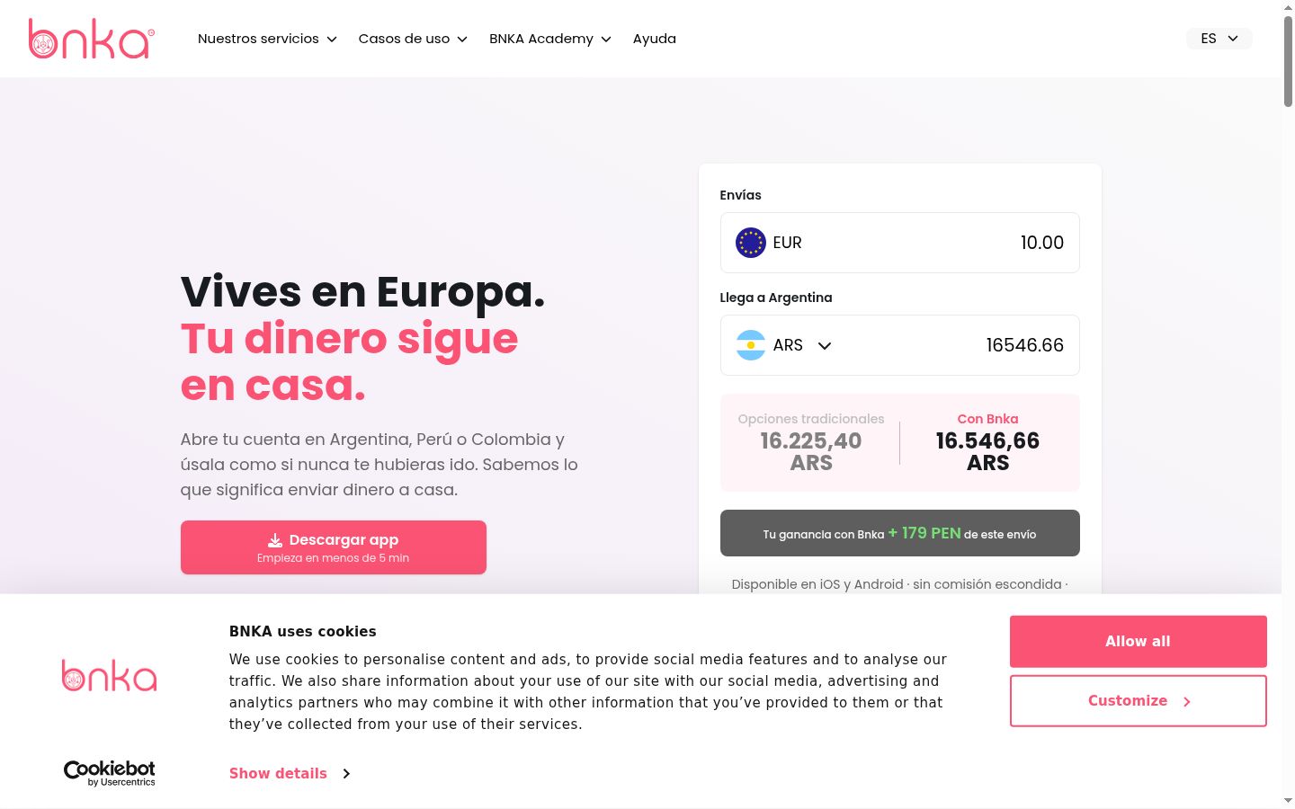 Sutikimo reklamjuostės, rodytos prieš bet kokią sąveiką, ekrano kopija