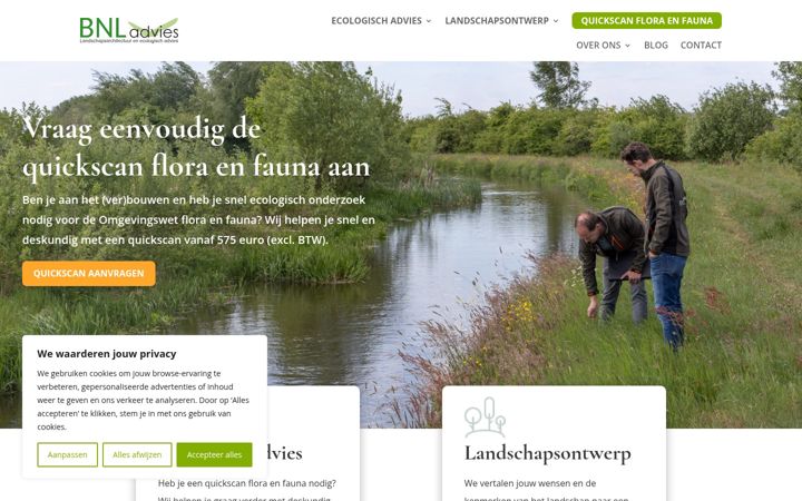 Zrzut ekranu bnladvies.nl