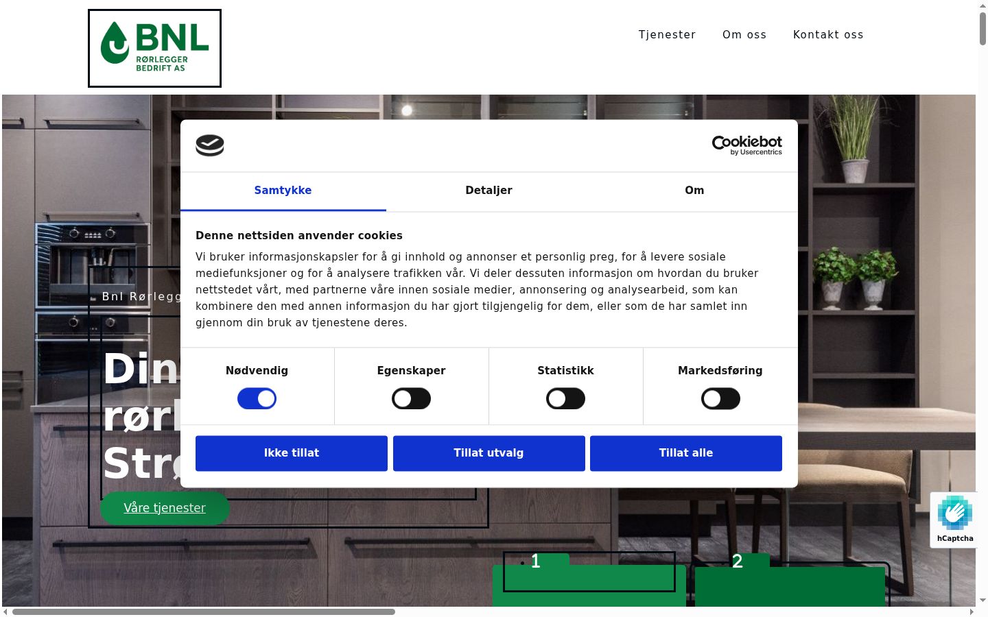 Screenshot des Einwilligungsbanners vor jeglicher Interaktion