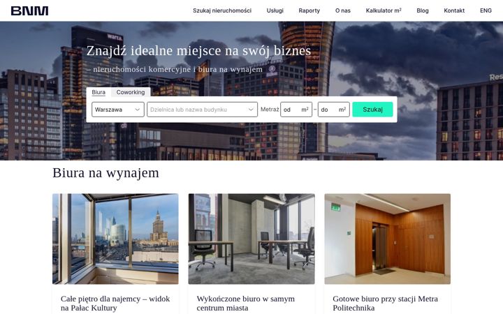 Screenshot of bnmrealestate.pl