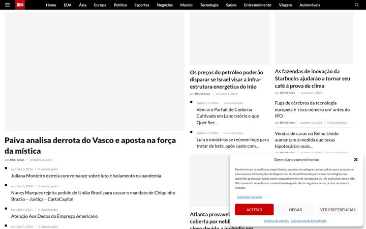 Skærmbillede af bnnbrasil.com