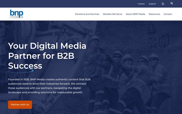 Screenshot of bnpmedia.com