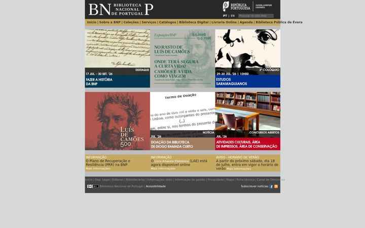 Screenshot of bnportugal.gov.pt