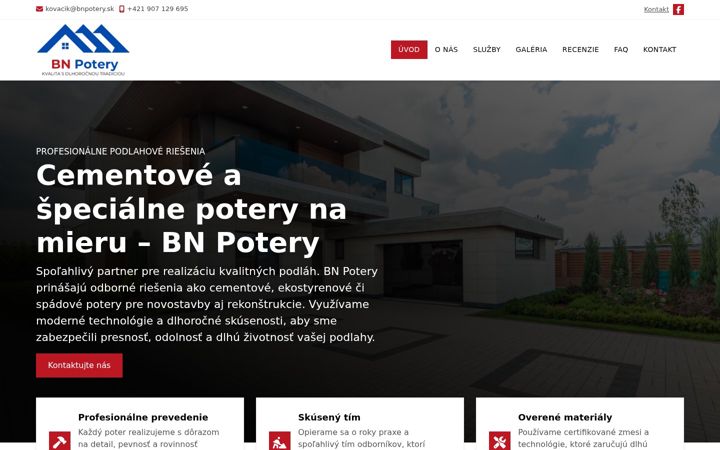 Screenshot of bnpotery.sk