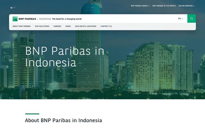 Screenshot of bnpparibas.co.id