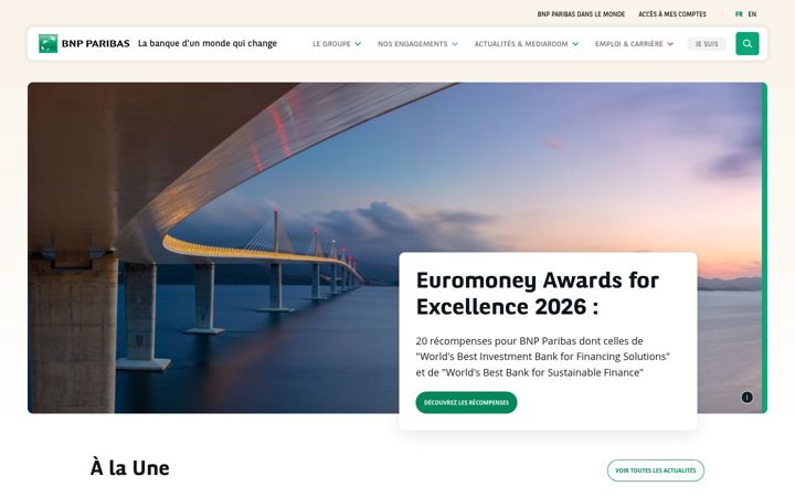 Screenshot of bnpparibas.fr