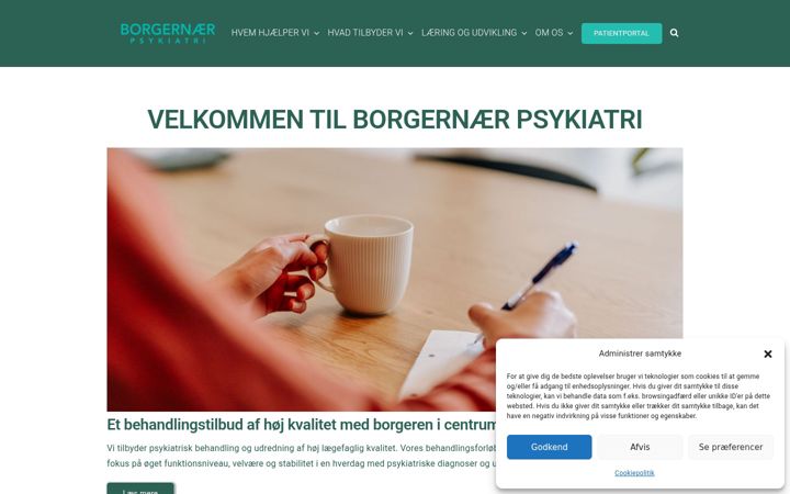 Skærmbillede af bnpsyk.dk