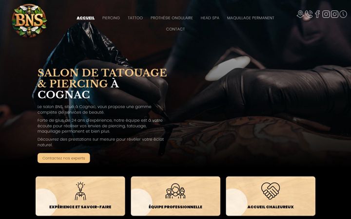 Screenshot of bns-16.fr