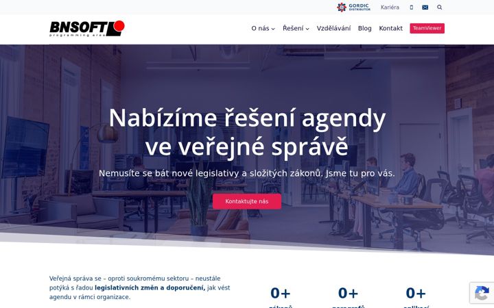 Screenshot of bnsoft.cz