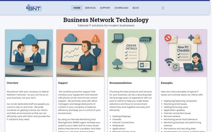 Screenshot of bntwk.com