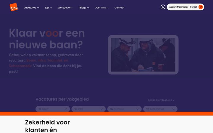Skærmbillede af bnupersoneel.nl