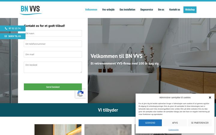 Screenshot of bnvvs.dk