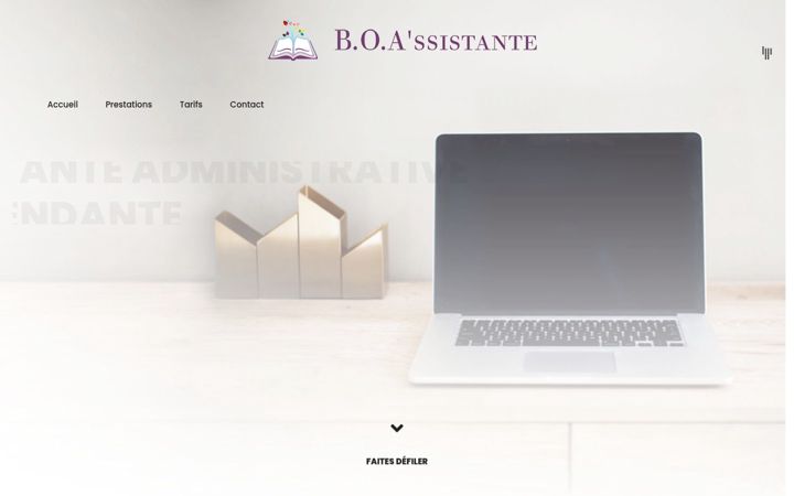 Screenshot of bo-assistante.fr