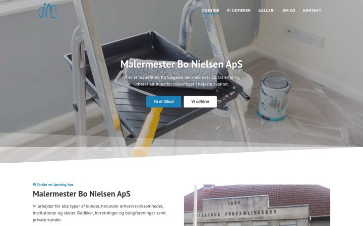 Screenshot of bo-maler.dk