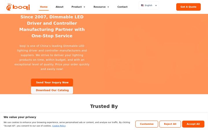 Screenshot of bo-qi.com