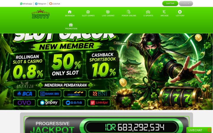 Screenshot of bo777x.org