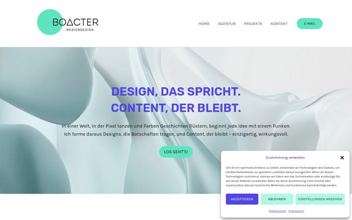 Snímek obrazovky boacter.com