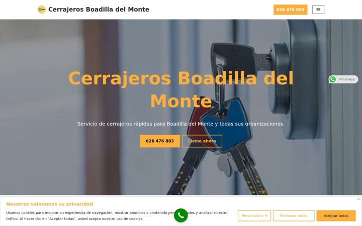 Screenshot of boadilladelmontecerrajeros.com.es