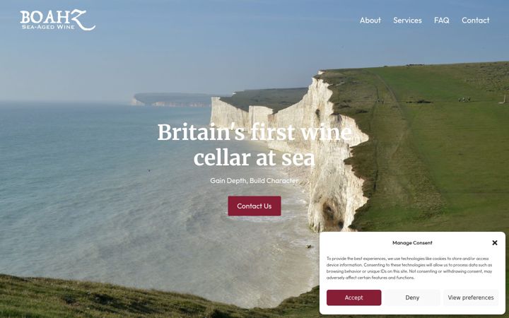 Screenshot of boahz.co.uk