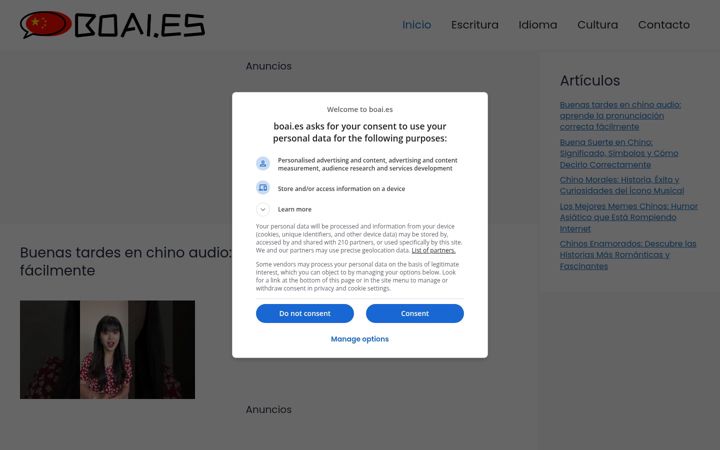 Screenshot of boai.es