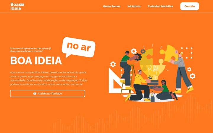 Captura de ecrã de boaideianoar.com.br