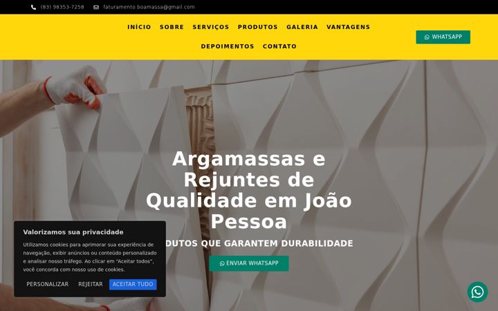 Screenshot of boamassa.com.br