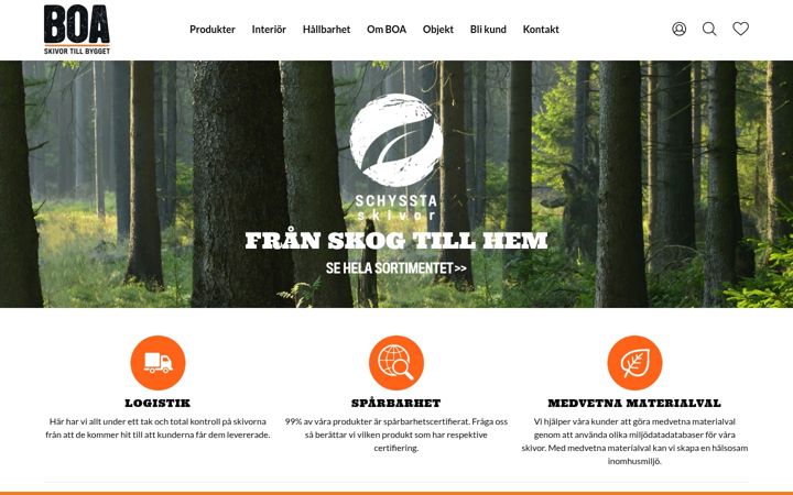 Screenshot of boandren.se