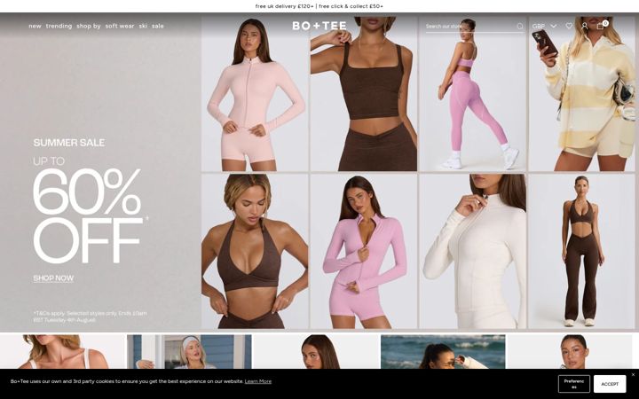 Screenshot of boandtee.com