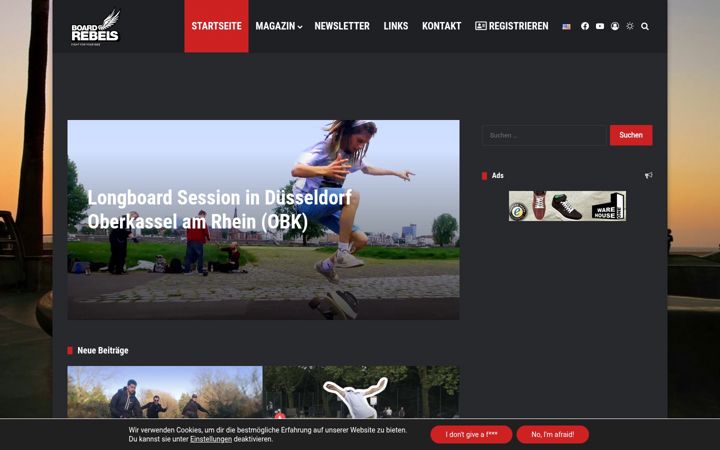 Screenshot of board-rebels.com