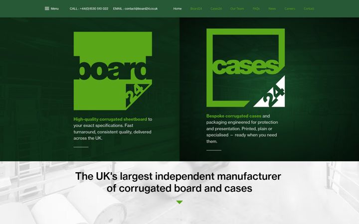 Screenshot of board24.co.uk