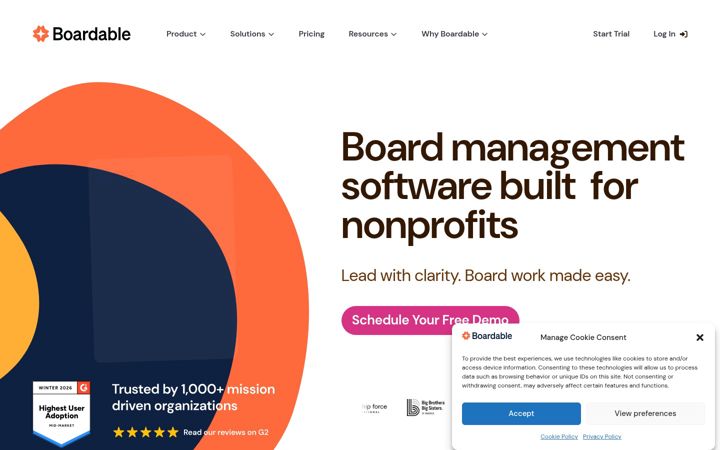 Captura de ecrã de boardable.com
