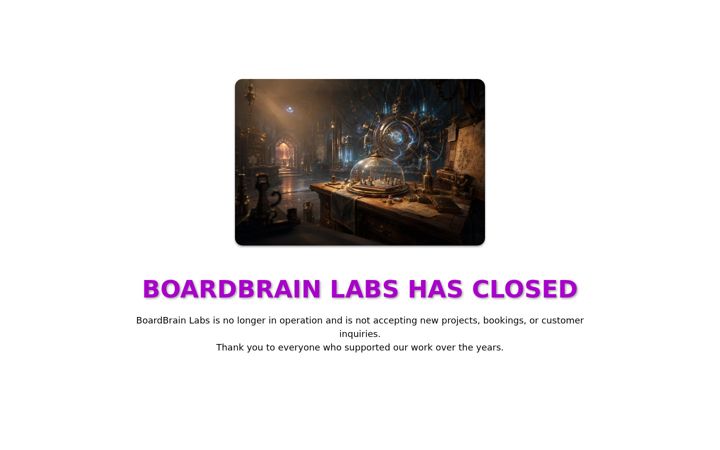 Screenshot of boardbrainlabs.com