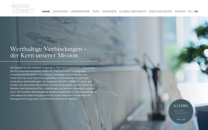 Screenshot of boardconnect.gmbh