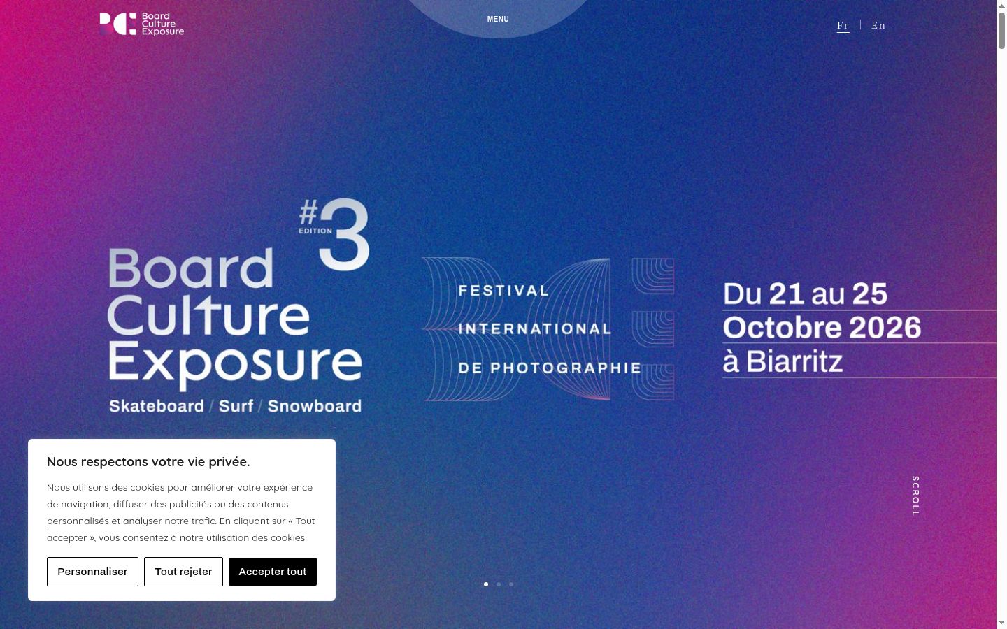 Screenshot tal-banner tal-kunsens muri qabel kwalunkwe interazzjoni