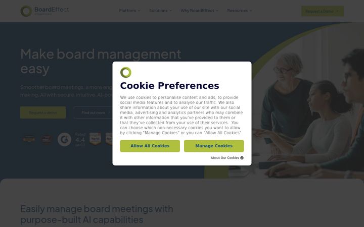 Screenshot of boardeffect.com