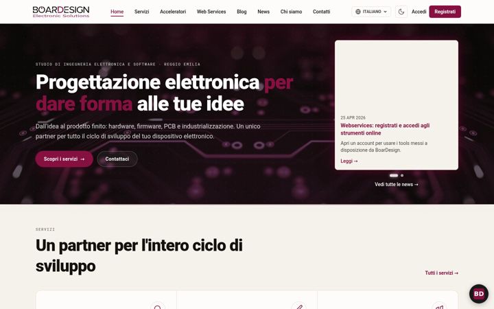 Screenshot of boardesign.it