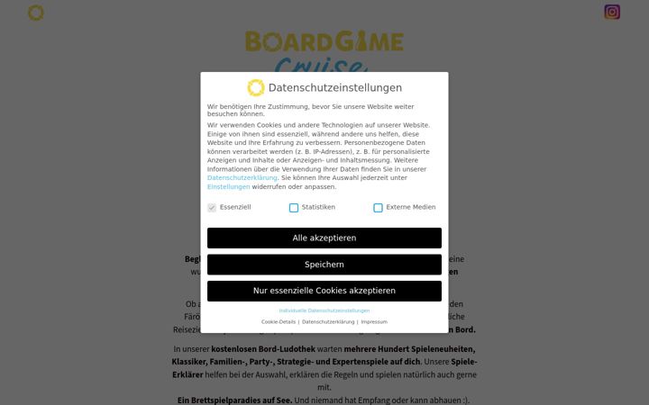 Screenshot of boardgame-cruise.de