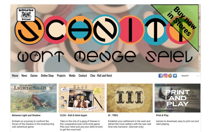 Screenshot of boardgame-racoon.de