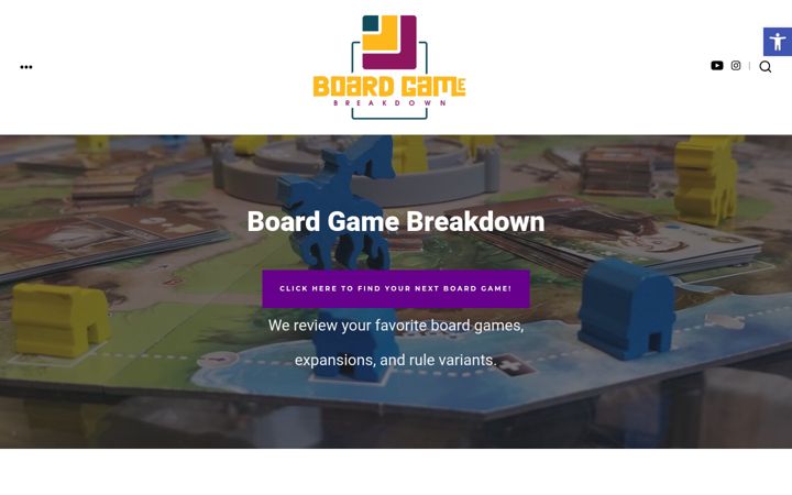 Screenshot ta' boardgamebreakdown.com