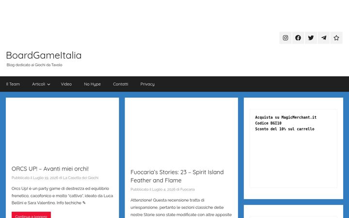 Screenshot ta' boardgameitalia.it