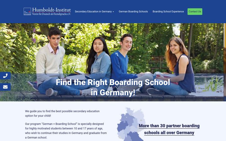 Screenshot of boarding-schools-germany.org