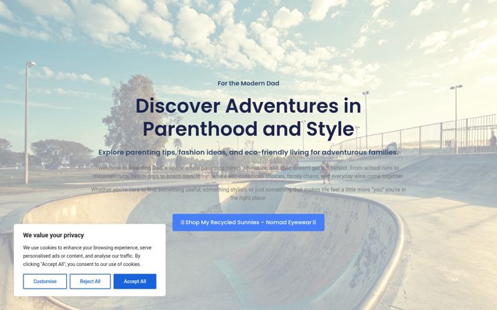 Screenshot ta' boarding.dad