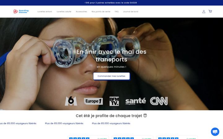 Screenshot ta' boardingglasses.com