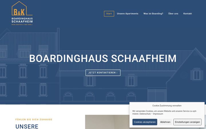 Screenshot of boardinghaus-schaafheim.de