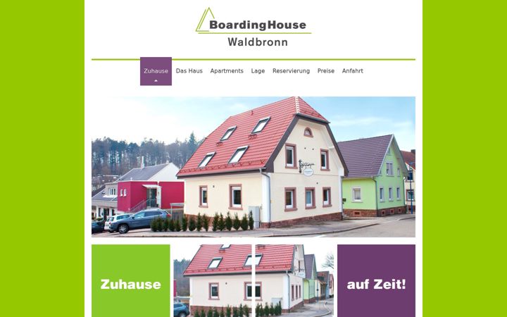 Screenshot of boardinghouse-waldbronn.de